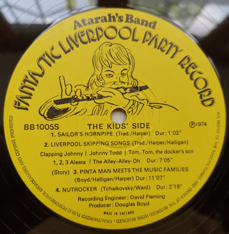 Atarah&#039;s Band – албум Fantastic Liverpool Party Record - Img 3