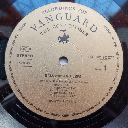 Baldwin And Leps ‎– албум Baldwin And Leps - Img 3