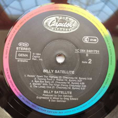 Billy Satellite ‎– албум Billy Satellite - Img 3