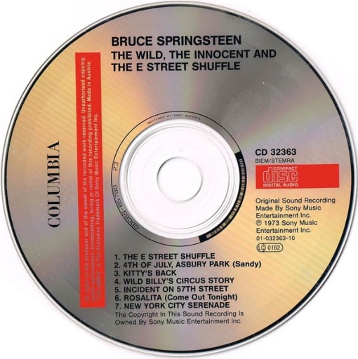 Bruce Springsteen – албум The Wild, The Innocent &amp; The E Street Shuffle (CD) - Img 3