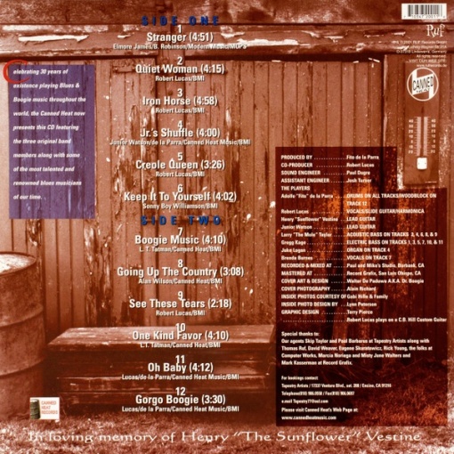 Canned Heat – албум Canned Heat Blues Band - Img 2