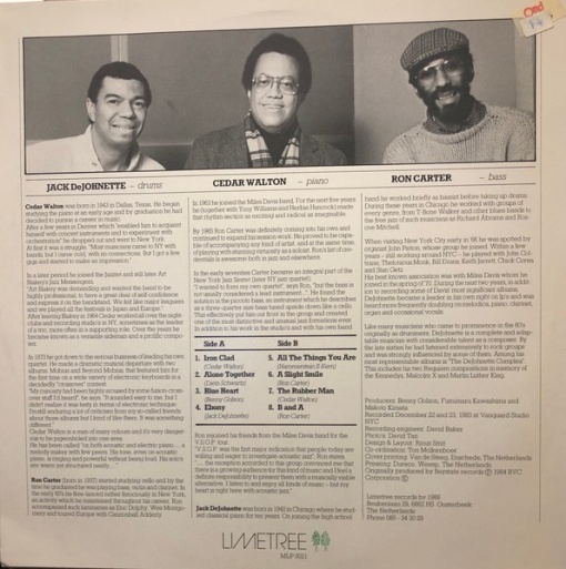 Cedar Walton, Ron Carter, Jack DeJohnette – албум Cedar Walton / Ron Carter / Jack DeJohnette - Img 2