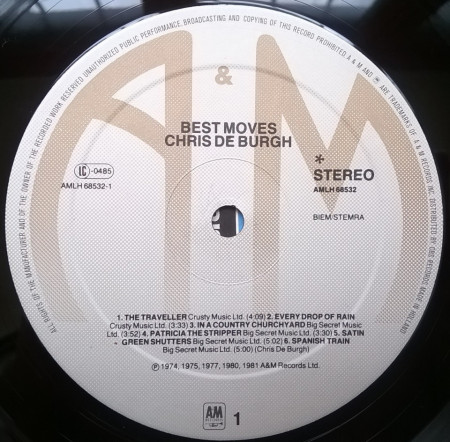 Chris de Burgh – албум Best Moves - Img 3
