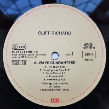 Cliff Richard – албум Always Guaranteed - Img 3