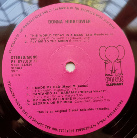 Donna Hightower – албум Donna Hightower - Img 3