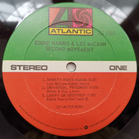 Eddie Harris &amp; Les McCann – албум Second Movement - Img 3
