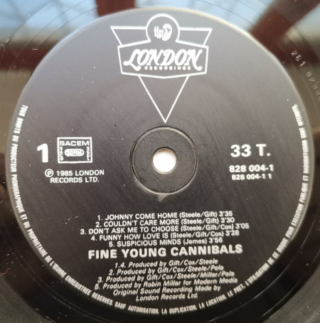 Fine Young Cannibals ‎– албум Fine Young Cannibals - Img 3