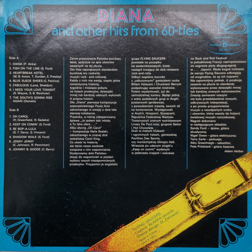 Flying Saucers – албум Diana And Other Hits From 60-ties - Img 2