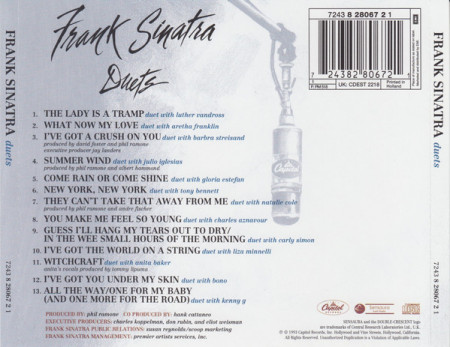 Frank Sinatra ‎– албум Duets (CD) - Img 2