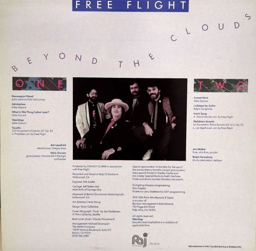 Free Flight – албум Beyond The Clouds - Img 2