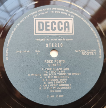 Genesis – албум Rock Roots - Img 3