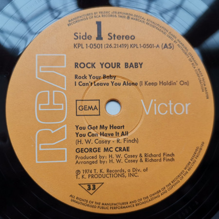 George McCrae – албум Rock Your Baby - Img 3