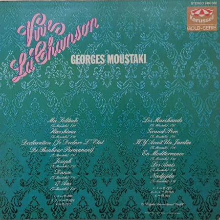 Georges Moustaki – албум Vive La Chanson - Img 3