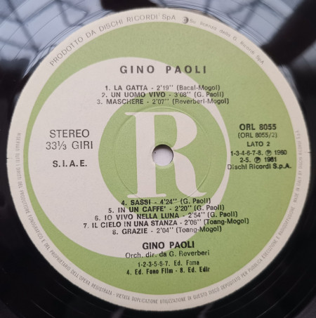 Gino Paoli – албум Gino Paoli - Img 3