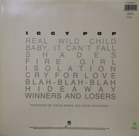 Iggy Pop – албум Blah-Blah-Blah - Img 2