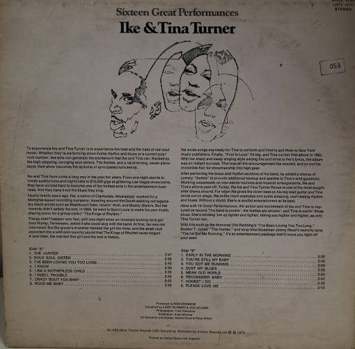 Ike and Tina Turner – албум Sixteen Great Performances - Img 2