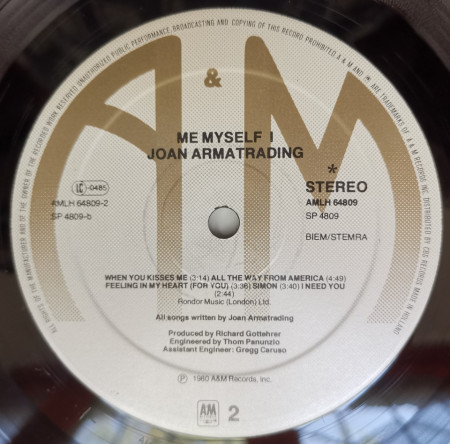 Joan Armatrading – албум Me Myself I - Img 3