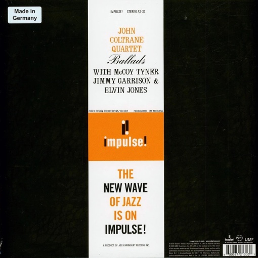 JOHN COLTRANE QUARTET - BALLADS (1xLP) - Img 2