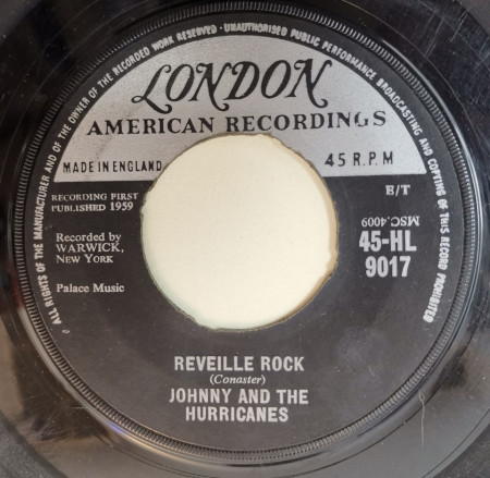 Johnny And The Hurricanes ‎– сингъл Reveille Rock
