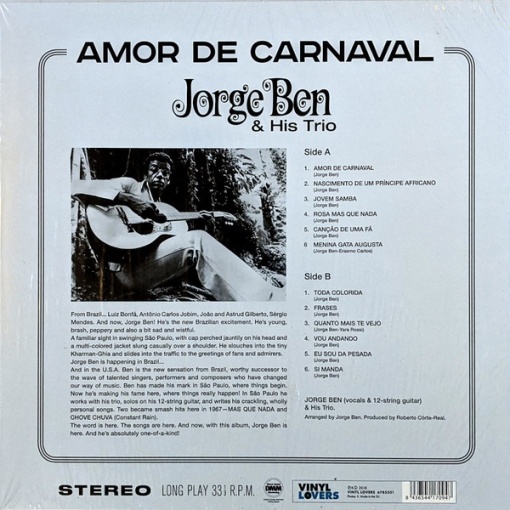 Jorge Ben and His Trio – албум Amor De Carnaval - Img 2