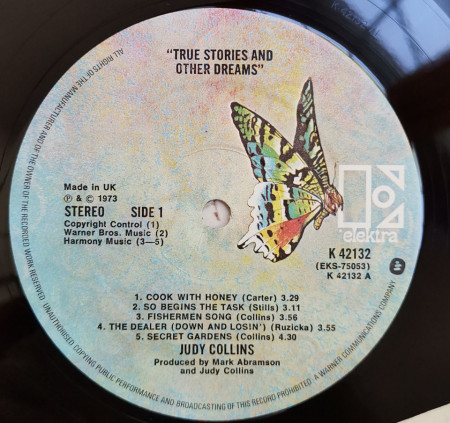 Judy Collins – албум True Stories And Other Dreams - Img 3