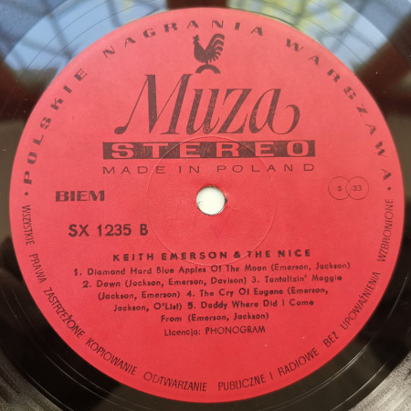 Keith Emerson &amp; The Nice – албум Keith Emerson &amp; The Nice - Img 3