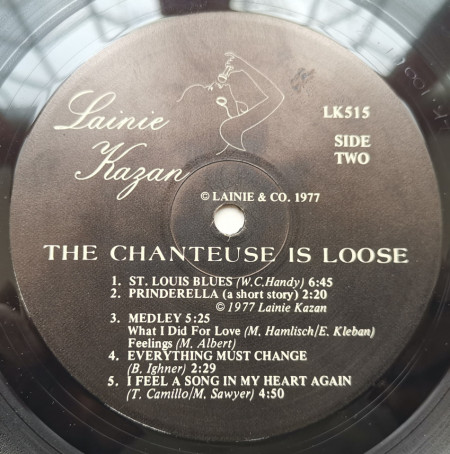 Lainie Kazan – албум The Chanteuse Is Loose - Img 3