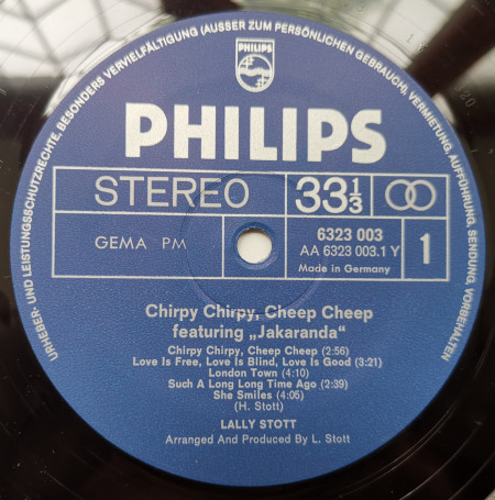 Lally Stott – албум Chirpy Chirpy, Cheep Cheep - Img 3