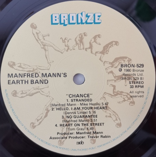 Manfred Mann's Earth Band – албум Chance - Img 2