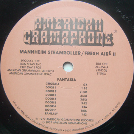 Mannheim Steamroller – албум Fresh Aire II - Img 3