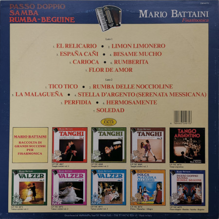 Mario Battaini – албум Passo Doppio Samba Rumba - Beguine - Img 2