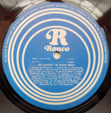 Max Bygraves – албум 100 Golden Greats - Img 2