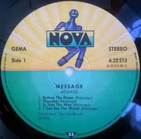 Message ‎– албум Message - Img 2