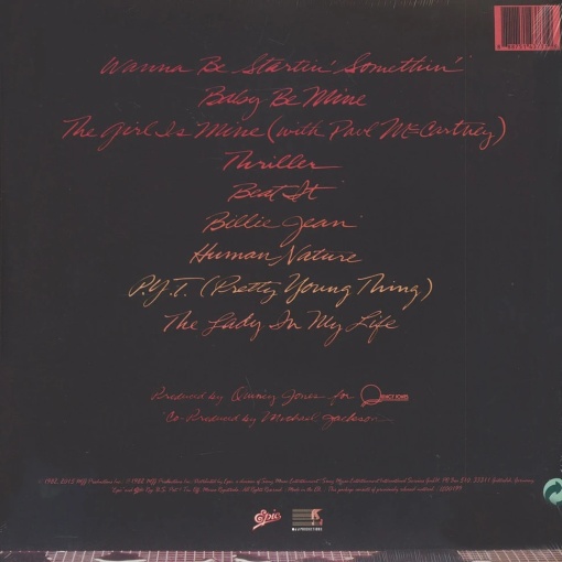 MICHAEL JACKSON - THRILLER (1 x LP) - Img 2
