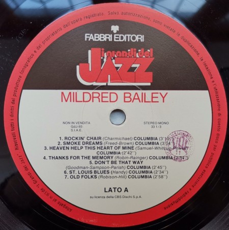 Mildred Bailey ‎– албум Mildred Bailey - Img 3