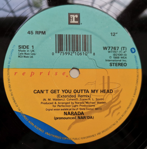 Narada Michael Walden – сингъл Can&#039;t Get You Outta My Head - Img 2