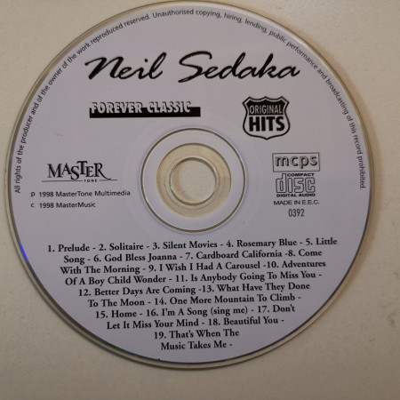 Neil Sedaka - албум Neil Sedaka (CD) - Img 3