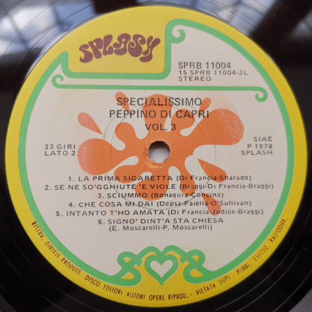 Peppino Di Capri – албум Specialissimo Vol.3 - Img 3