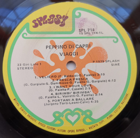 Peppino Di Capri – албум Viaggi - Img 3