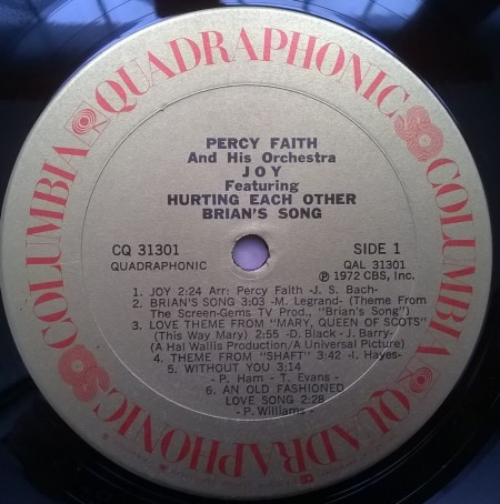 Percy Faith And His Orchestra ‎– албум Joy - Img 2