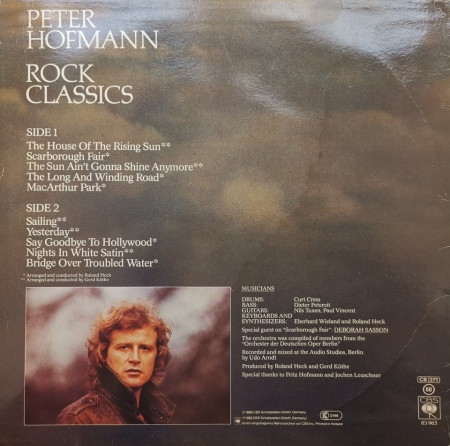 Peter Hofmann ‎– албум Rock Classics - Img 2