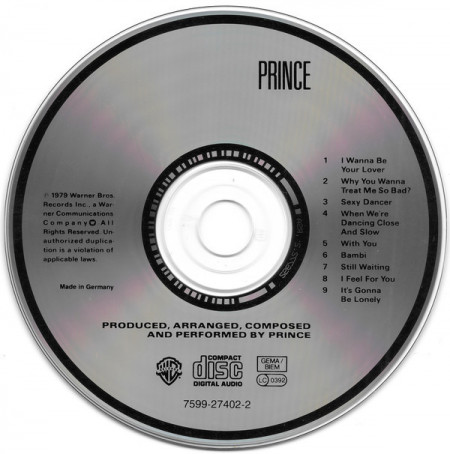 Prince ‎– албум Prince (CD) - Img 3