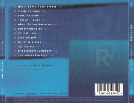 Rob Thomas ‎– албум ...Something To Be (CD) - Img 2
