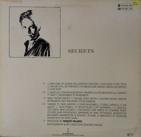 Robert Palmer ‎– албум Secrets - Img 2