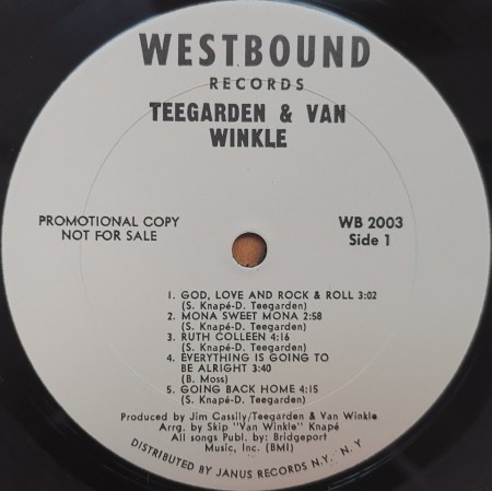 Teegarden &amp; Van Winkle ‎– албум Teegarden &amp; Van Winkle - Img 2