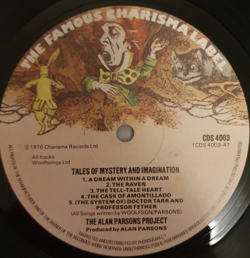 The Alan Parsons Project - Tales Of Mystery And Imagination • Edgar Allan Poe (1 x LP) - Img 8
