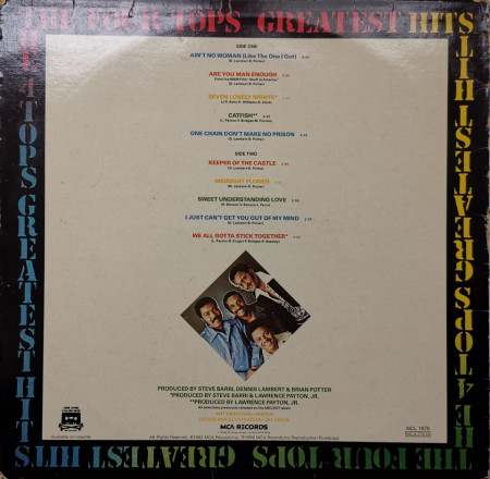 The Four Tops – албум Greatest Hits 1972 - 1976 - Img 2