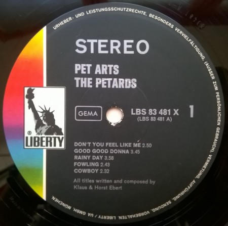 The Petards ‎– албум Pet Arts - Img 3