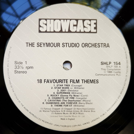 The Seymour Studio Orchestra ‎– албум 18 Favourite Film Themes - Img 3