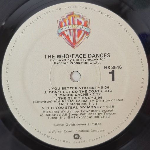 The Who – албум Face Dances - Img 2